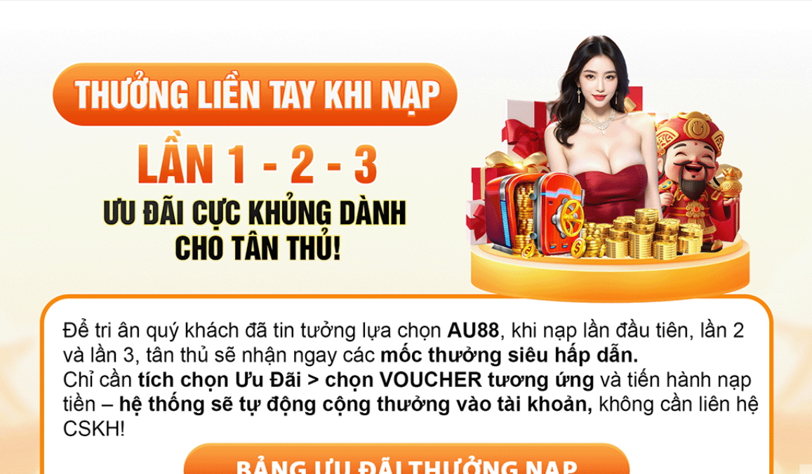 Khuyến mãi tân thủ au88 